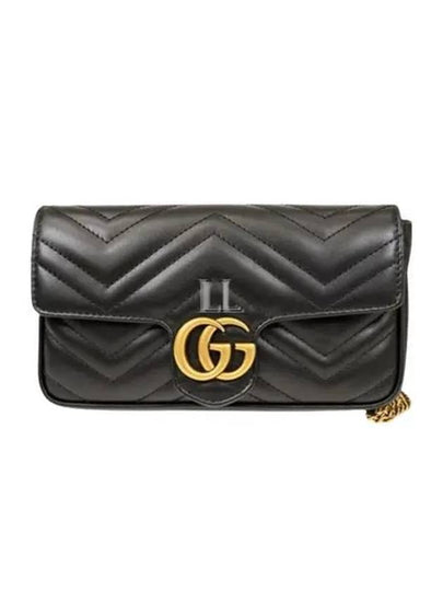 GG Marmont Chain Mini Bag Black - GUCCI - BALAAN 2