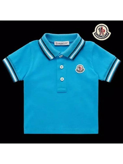 Baby Boy Polo Shirt Blue 8A00004 8496F 72C 2A 3A - MONCLER - BALAAN 2