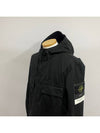 Cotton Twill Stretch Hooded Jacket Black - STONE ISLAND - BALAAN 3