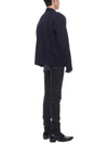 De Coeur Logo Wool Cardigan Navy - AMI - BALAAN 7