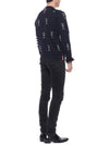 Mr. Thom Icon Diagonal Knit Top Navy - THOM BROWNE - BALAAN 7