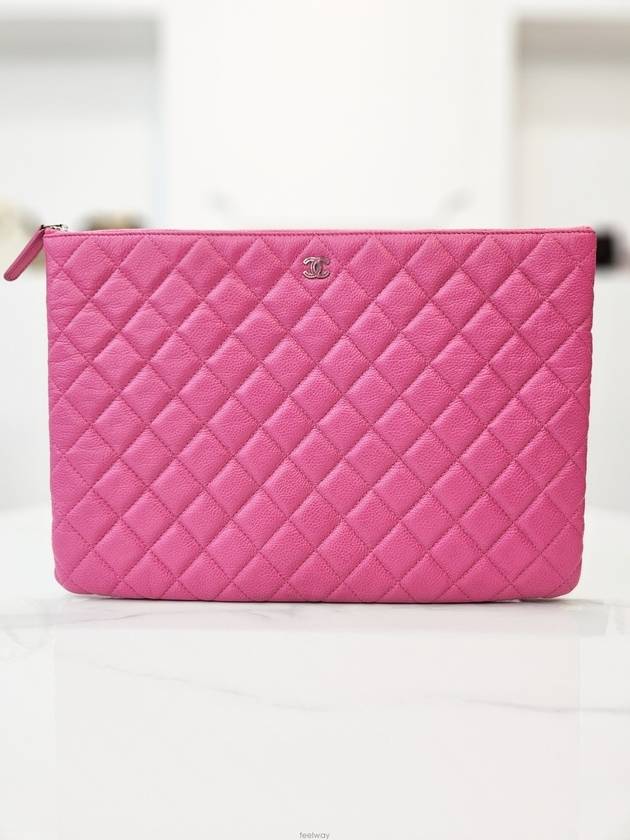 Caviar large clutch bag pink A82545 - CHANEL - BALAAN 1