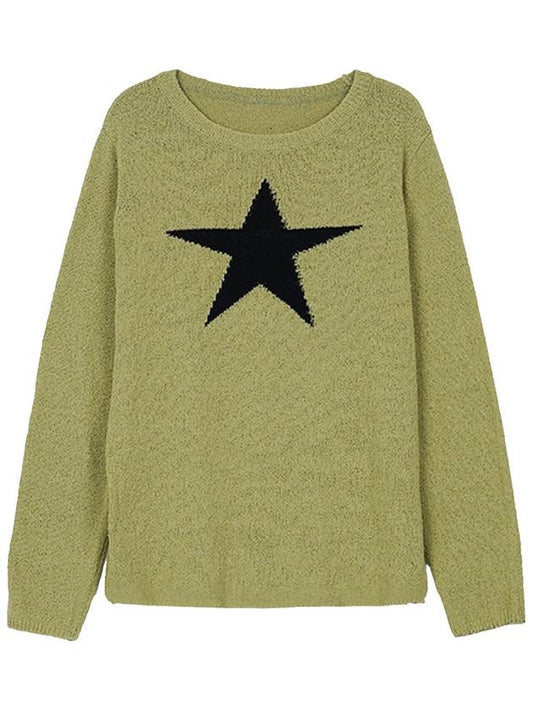 star boucle knit green - HIGH SCHOOL DISCO - BALAAN 2