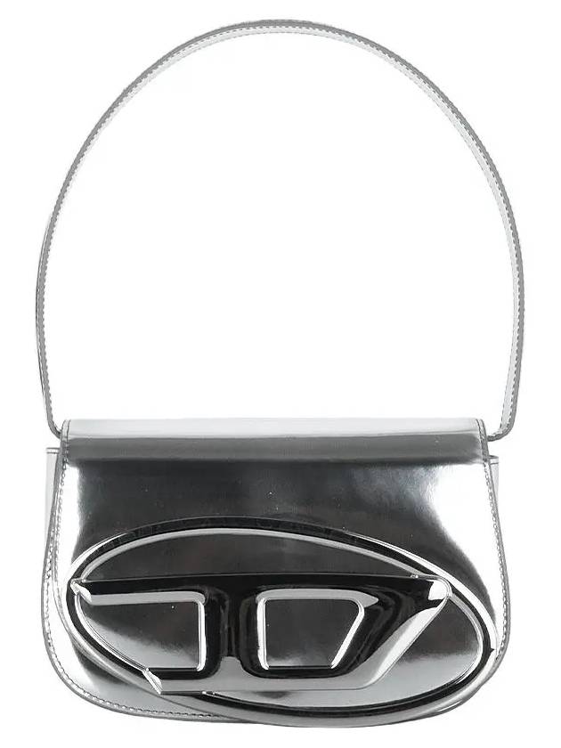 1DR Mirrored Leather Shoulder Bag Silver - DIESEL - BALAAN 2