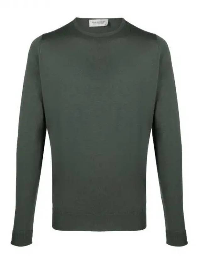 John Smedley Marcus Highland Green Crew Neck Knit 925843 - JOHN SMEDLEY - BALAAN 1