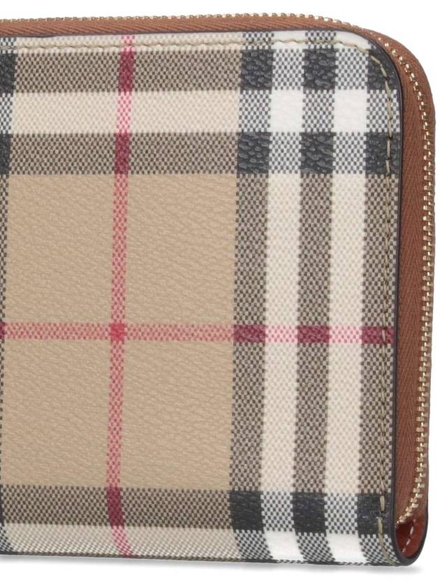 Check Zip Around Long Wallet Archive Beige - BURBERRY - BALAAN 6