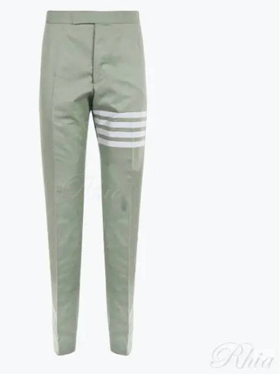 4 Bar Tailored Straight Pants Green - THOM BROWNE - BALAAN 2