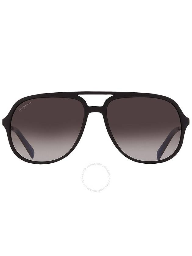 Eyewear Gradient Pilot Sunglasses Black - SALVATORE FERRAGAMO - BALAAN 2