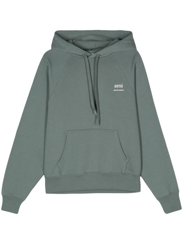 Logo Print Hoodie Green - AMI - BALAAN 2