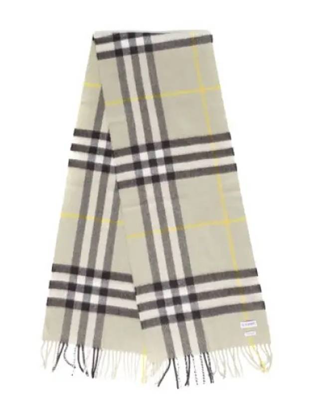 check cashmere scarf men - BURBERRY - BALAAN 1