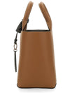 Double Up Leather Tote Bag Brown - TOD'S - BALAAN 3