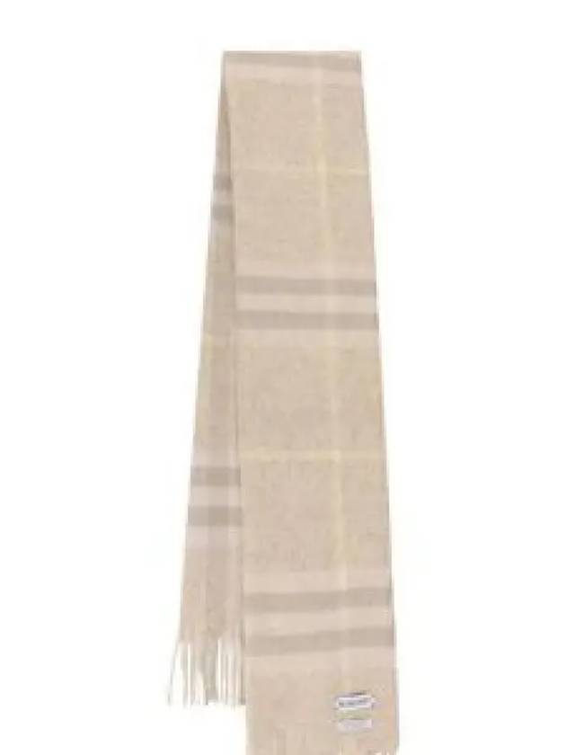 Check Cashmere Scarf Beige - BURBERRY - BALAAN 2