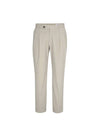 Men's Tapered Two-Tuck Chino Pants Light Beige SW21EPA02LI - SOLEW - BALAAN 1