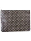 Senna GM Clutch Bag Black Tan - GOYARD - BALAAN.