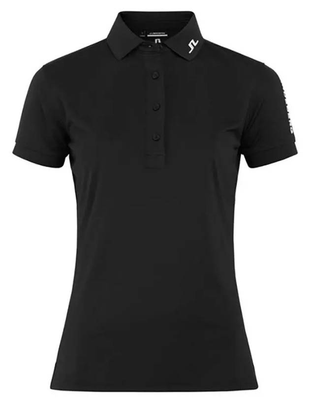 Women's Tour Tech Golf Polo Black - J.LINDEBERG - BALAAN 2