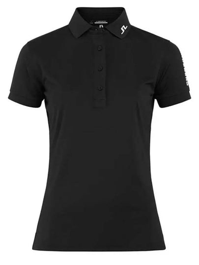 Women's Tour Tech Golf Polo Black - J.LINDEBERG - BALAAN 2