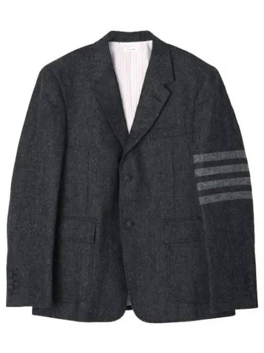 Donegal Tweed Bar Straight Fit Sports Coat Men s Jacket - THOM BROWNE - BALAAN 1