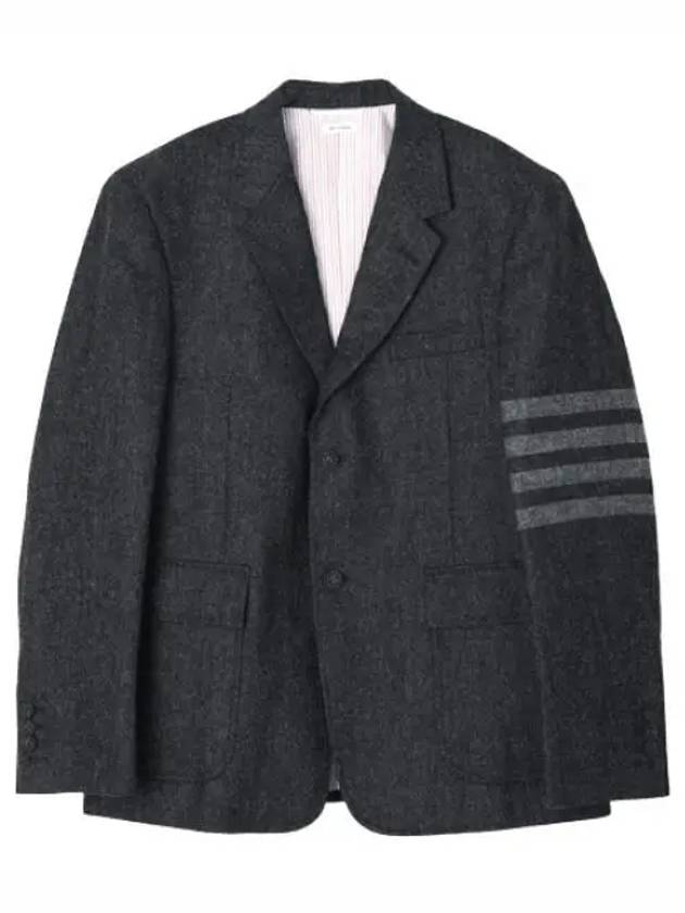 Donegal tweed bar straight fit sports coat jacket - THOM BROWNE - BALAAN 1