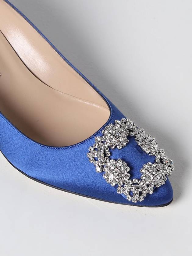 Hangisi Manolo Blahnik d&eacute;collet&eacute; in satin - MANOLO BLAHNIK - BALAAN 4