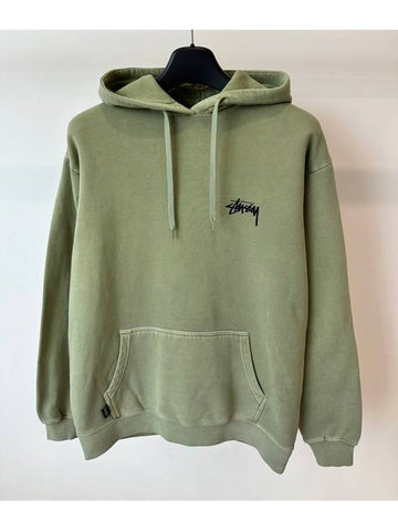 AU Australia FUZZY DICE Fleece Hooded Sweatshirt ST0M0464 PIGMENT ARTICHOKE MENSSM L - STUSSY - BALAAN 1