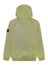 Wappen Patch Dust Fleece Hood Melange Yellow - STONE ISLAND - BALAAN 5