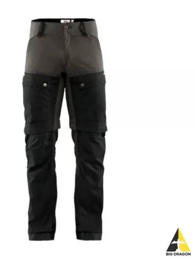 Men s Keb Gaiter Straight Pants Black Stone Gray - FJALL RAVEN - BALAAN 2