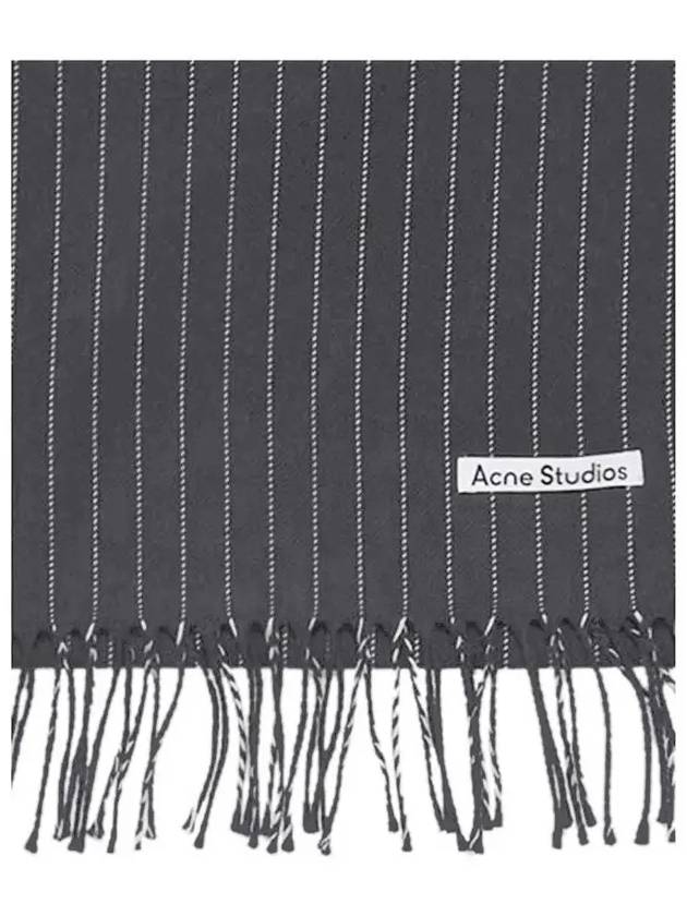 New Wool Stitch Muffler Grey - ACNE STUDIOS - BALAAN 2