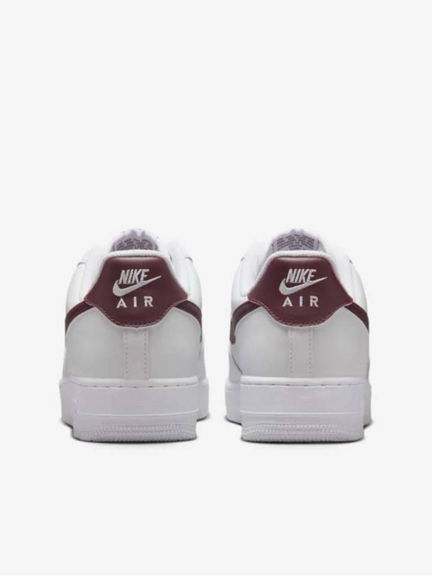 Air Force 1 07 Low Top Sneakers Burgundy White - NIKE - BALAAN 7