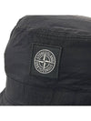 Logo Patch Nylon Metal Bucket Hat Black - STONE ISLAND - BALAAN 7