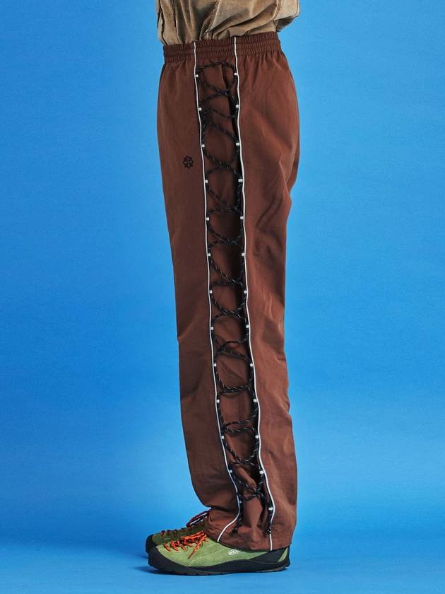 String nylon pants brown - UNALLOYED - BALAAN 3