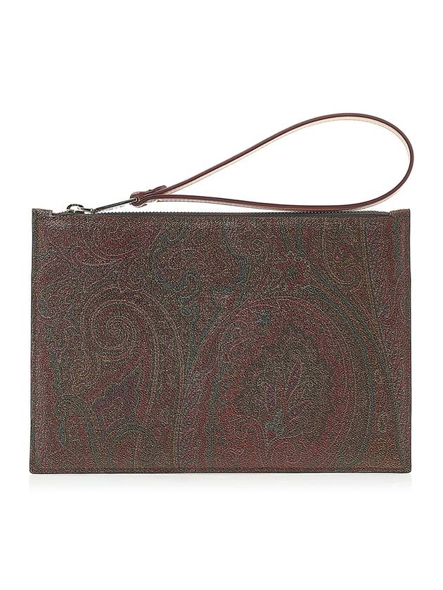 Paisley Clutch Bag Brown - ETRO - BALAAN 1