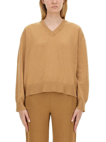 V-NECK SWEATER - FABIANA FILIPPI - BALAAN 1