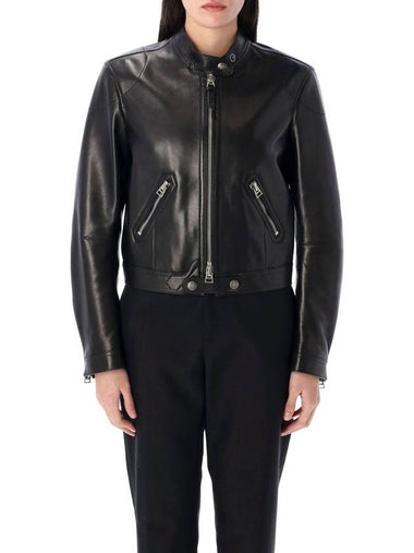 Tom Ford Leather Racer Jacket - TOM FORD - BALAAN 1