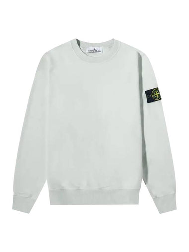 Wappen Patch Crew Neck Sweatshirt Pearly Grey - STONE ISLAND - BALAAN 1