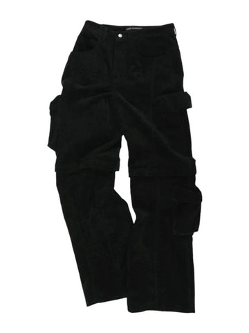 Milano Corduroy Cargo Pants Black - ANDERSSON BELL - BALAAN 1