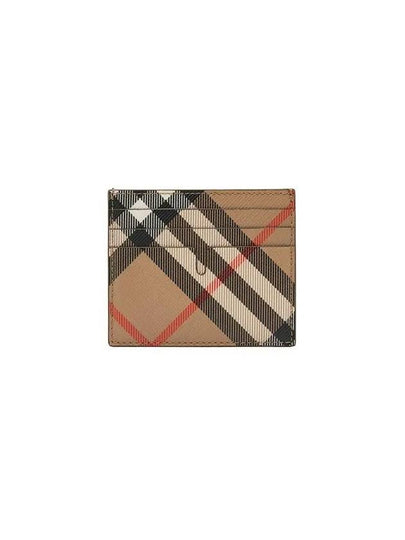 Check Card Wallet Beige - BURBERRY - BALAAN 2