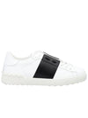 Men's Hidden Open Low Top Sneakers Black - VALENTINO - BALAAN.