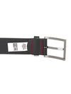 Metal Buckle Leather Belt Black - HUGO BOSS - BALAAN 5