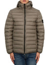 Loom Woven Chambers R Nylon Down TC Light Hoodie Down Jacket Dove Grey - STONE ISLAND - BALAAN 2