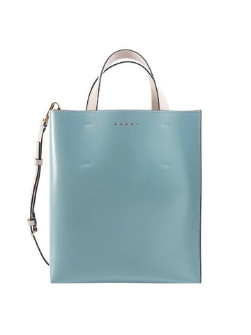 Museo Small Tote Bag Blue - MARNI - BALAAN 1