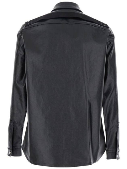 Black Jacket With Patch Pockets On The Chest In Cotton Blend Man - RICK OWENS - BALAAN 2