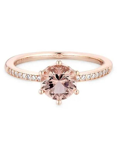 Sparkling Crown Solitaire Ring Rose Gold - PANDORA - BALAAN 2