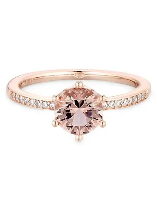 Clear Sparkling Crown Ring Rose Gold - PANDORA - BALAAN 2