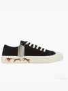 Tiger Logo Sole Cotton Low-Top Sneakers Black - KENZO - BALAAN 2