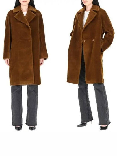 Studio Sydney Alpaca Wool Double Coat Brown - MAX MARA - BALAAN 2