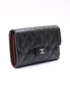 Classic Flap Wallet Grained Calfskin & Silver Black - CHANEL - BALAAN 4