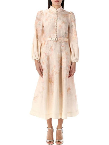 Zimmermann Crush Buttoned Midi Dress - ZIMMERMANN - BALAAN 1