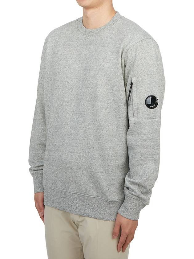 Diagonal Raised Fleece Lens Sweatshirt Grey - CP COMPANY - BALAAN 3