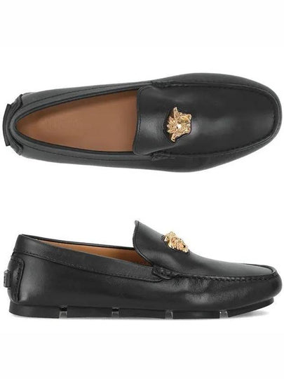 La Medusa Leather Loafers Black - VERSACE - BALAAN 2