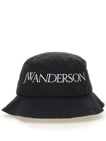 Embroidered Logo Bucket Hat Black - JW ANDERSON - BALAAN 2